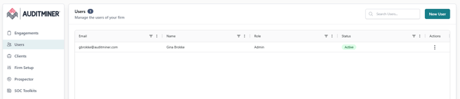 user screen