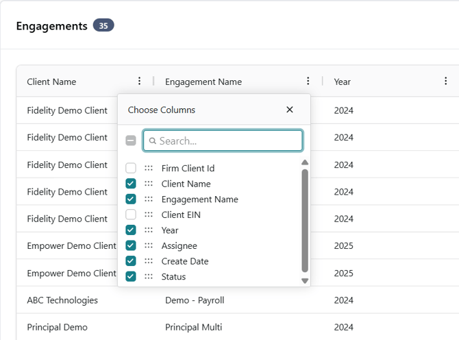 Choosing columns 2