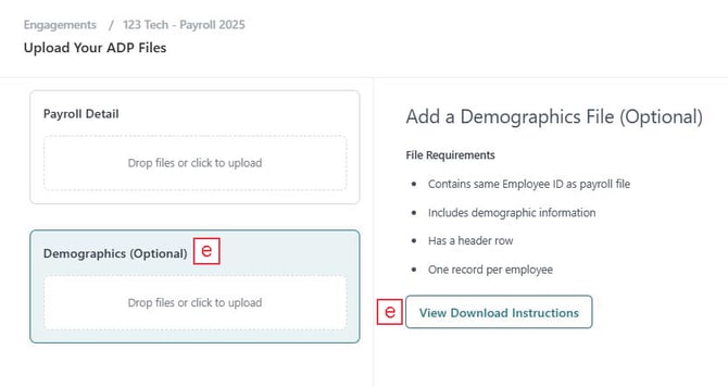 demograhpics instructions